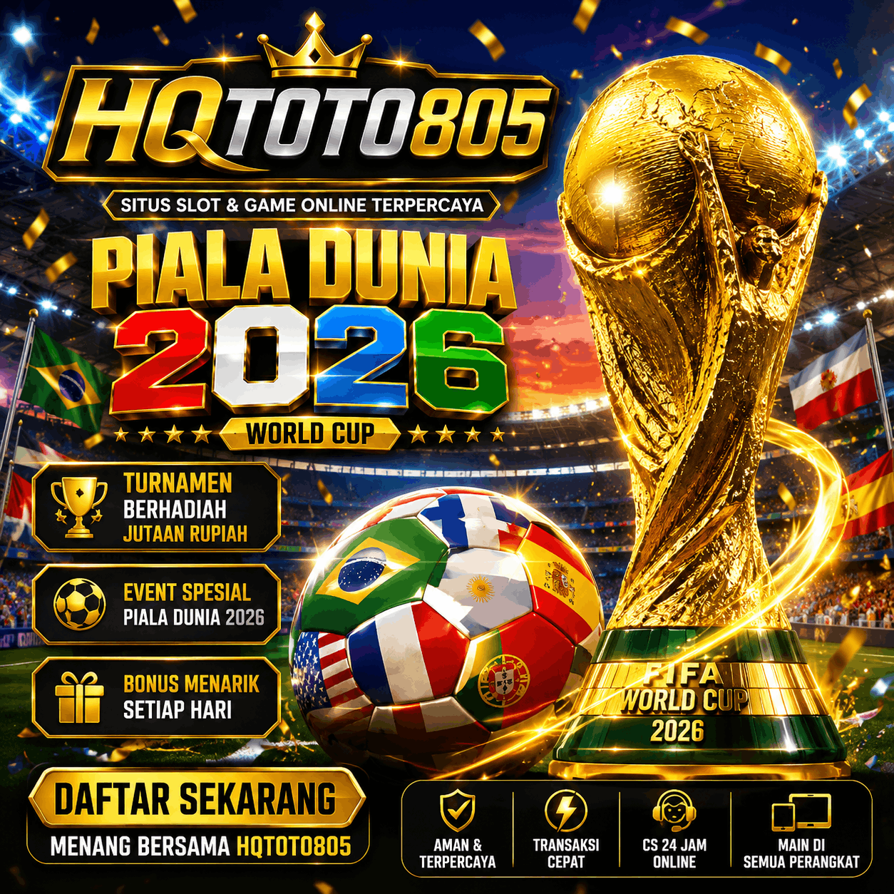 HQTOTO805: Judi Bola Online Terpercaya | Pasaran Lengkap & Odds Terbaik